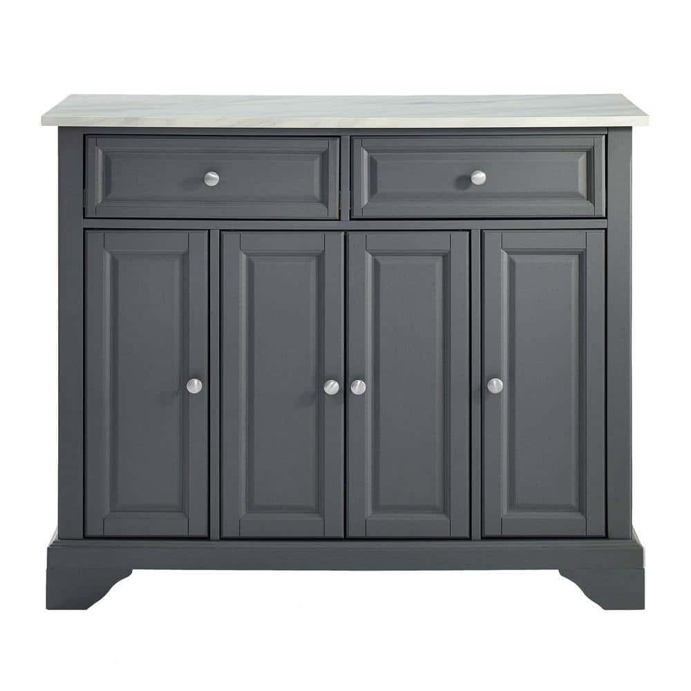 CROSLEY FURNITURE Avery Grey Kitchen Island CROSLEY FURNITURE Avery Grey Kitchen Island