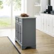 CROSLEY FURNITURE Avery Grey Kitchen Island CROSLEY FURNITURE Avery Grey Kitchen Island