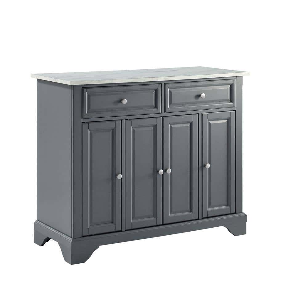 CROSLEY FURNITURE Avery Grey Kitchen Island CROSLEY FURNITURE Avery Grey Kitchen Island - Image 6