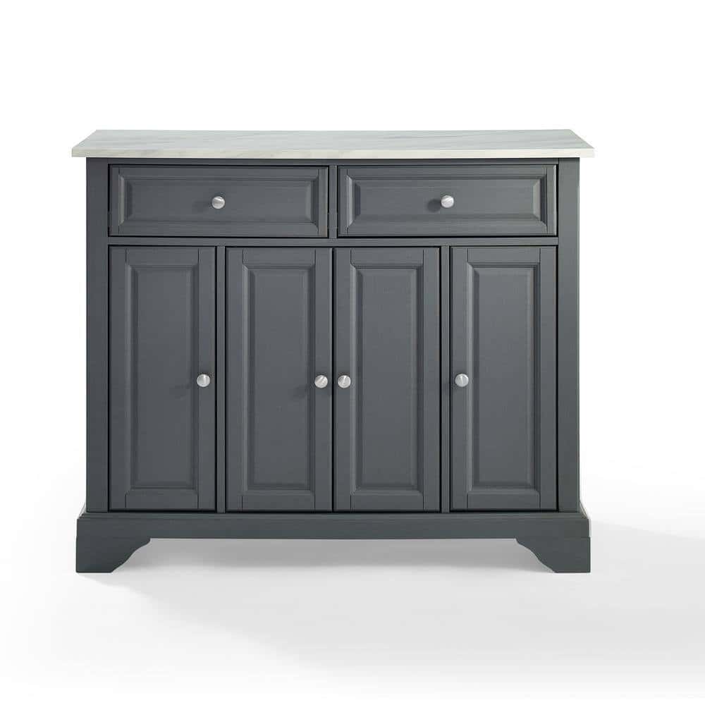 CROSLEY FURNITURE Avery Grey Kitchen Island CROSLEY FURNITURE Avery Grey Kitchen Island - Image 2