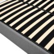 None Gray Queen Size Upholstered Platform Bed with a Hydraulic Storage System