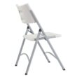 National Public Seating 602 Grey Plastic Seat Outdoor Safe Folding Chair (Set of 4)