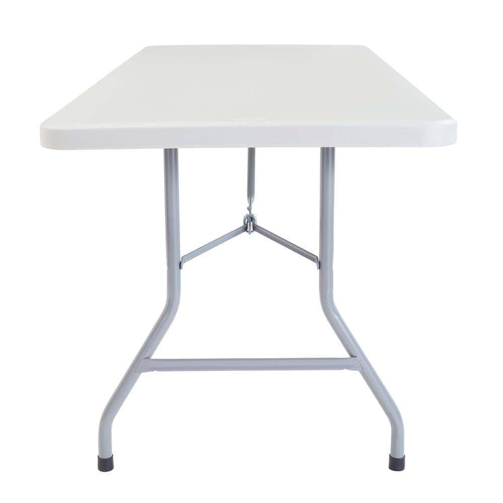 National Public Seating BT-3072 72 in. Grey Plastic Folding Banquet Table National Public Seating BT-3072 72 in. Grey Plastic Folding Banquet Table - Image 3