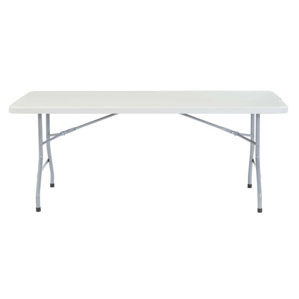 National Public Seating BT-3072 72 in. Grey Plastic Folding Banquet Table National Public Seating BT-3072 72 in. Grey Plastic Folding Banquet Table - Image 2