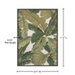 Couristan Dolce Palm Lily Hunter Green-Ivory 8 ft. x 11 ft. Indoor/Outdoor Area Rug Couristan Dolce Palm Lily Hunter Green-Ivory 8 ft. x 11 ft. Indoor/Outdoor Area Rug