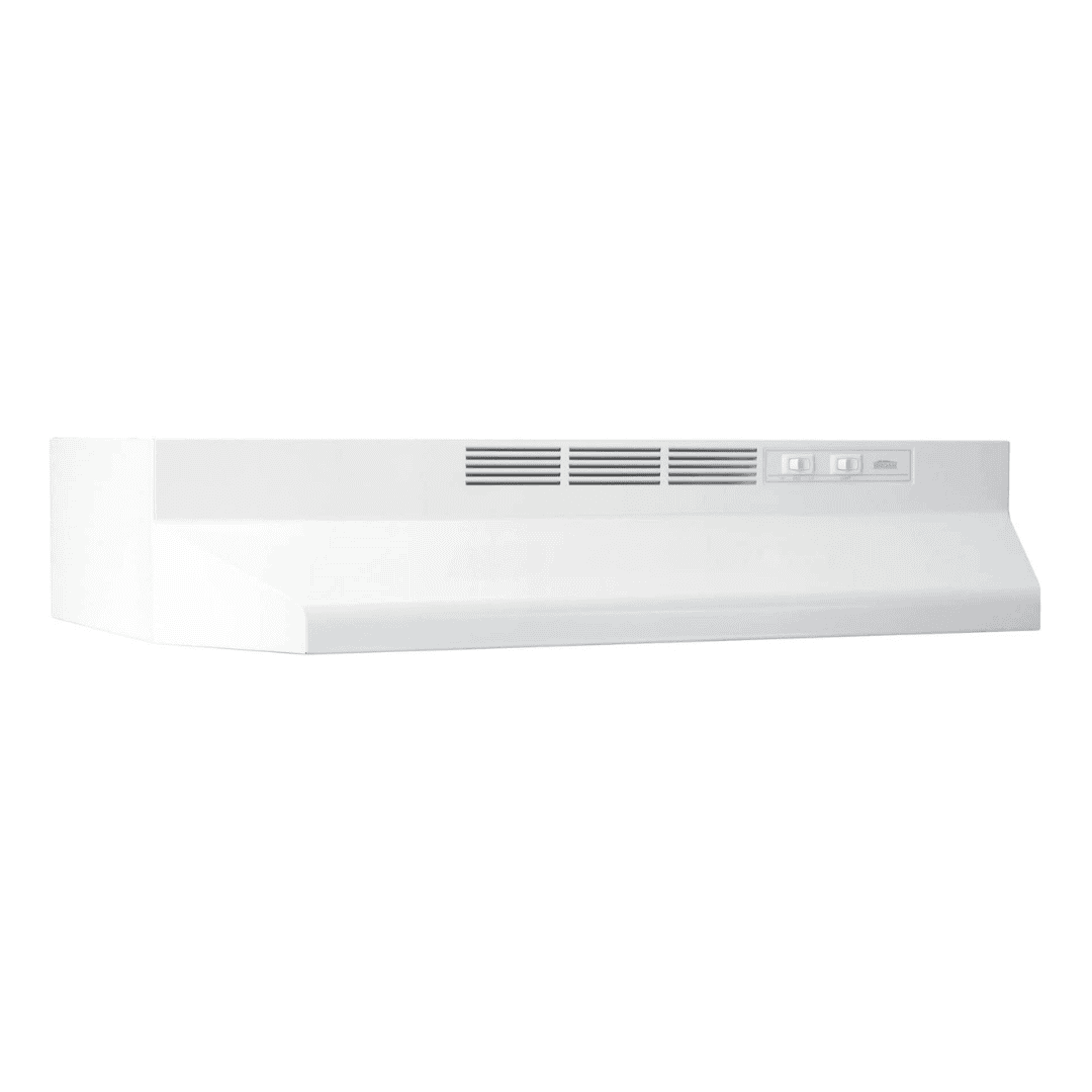 Broan-NuTone 413001 Non-Ducted Ductless Range Hood with Lights Exhaust Fan for Under Cabinet, 30-Inch, White Broan-NuTone 413001 Non-Ducted Ductless Range Hood with Lights Exhaust Fan for Under Cabinet, 30-Inch, White