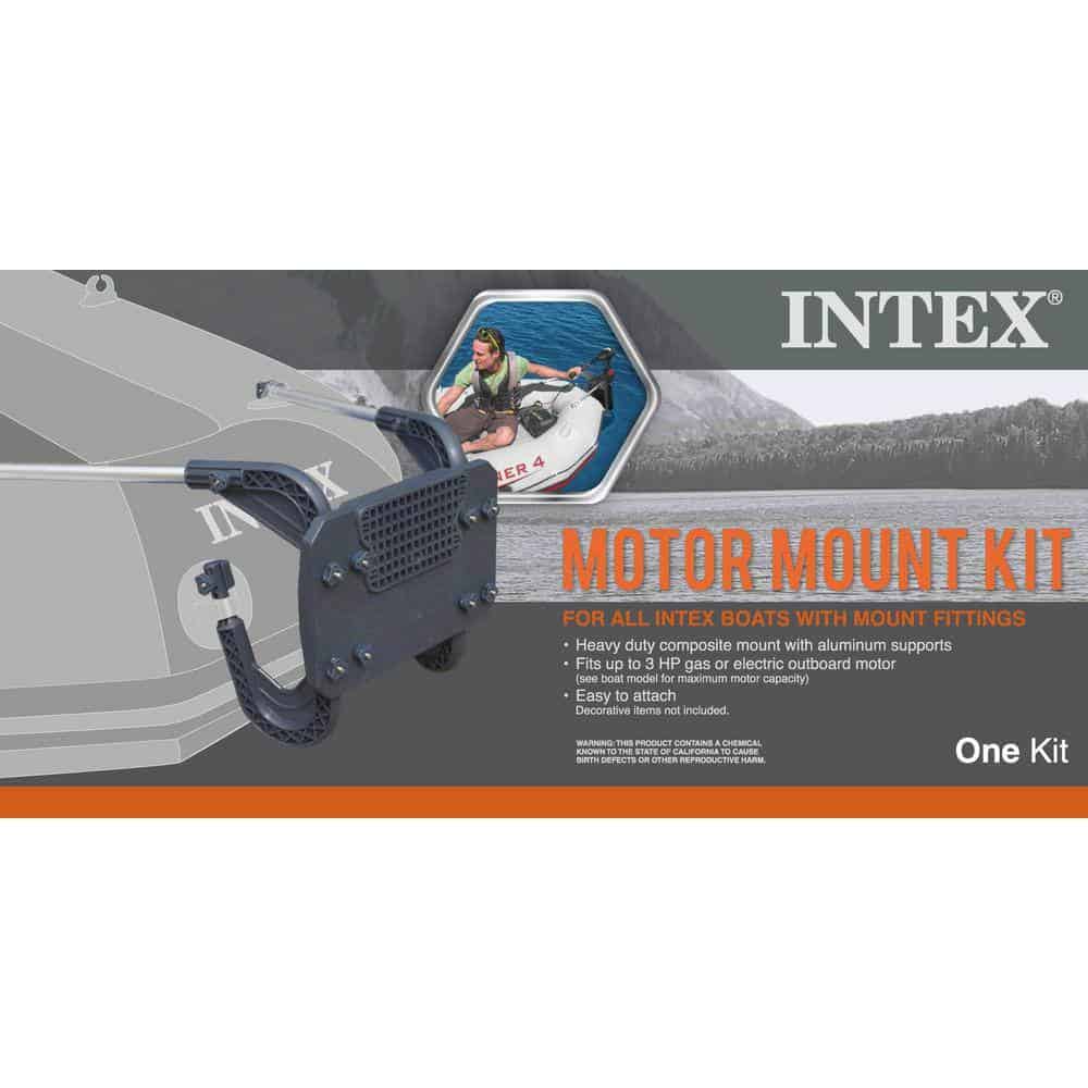 Intex 68631E + 68624EP + 68376EP 12 Volt 8 Speed Trolling Motor, Mount Kit and 4-Person Boat and Oars Set Intex 68631E + 68624EP + 68376EP 12 Volt 8 Speed Trolling Motor, Mount Kit and 4-Person Boat and Oars Set - Image 3