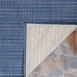 Couristan Recife Saddle Stitch Ivory-Indigo 8 ft. x 11 ft. Indoor/Outdoor Area Rug