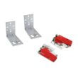 Kingsman Hardware HL-DSUSF15-6 15 in. Full Extension Under Mount Soft Close Ball Bearing Drawer Slide with Rear Bracket Set 6-Pairs (12 Pieces)