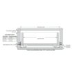 Kingsman Hardware HL-DSUSF15-6 15 in. Full Extension Under Mount Soft Close Ball Bearing Drawer Slide with Rear Bracket Set 6-Pairs (12 Pieces)