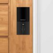 Kwikset 720HFLxHalo Halo Touch Matte Black Contemporary Fingerprint Wi-Fi Smart Lock Deadbolt Feat SmartKey and Halifax Rectangular Lever