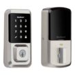 Kwikset 99390-001 HALO Satin Nickel Single-Cylinder Keypad Electronic Smart Lock Deadbolt Featuring SmartKey, Touchscreen and WiFi