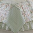 Laura Ashley Harper 4-Piece Jade Green Floral Cotton Queen Comforter Set