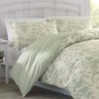 Laura Ashley Natalie 7-Piece Green Floral Cotton King Comforter Set