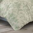 Laura Ashley Natalie 7-Piece Green Floral Cotton King Comforter Set