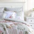 Laura Ashley Ailyn 7-Piece Red Floral Cotton King Comforter Bonus Set Laura Ashley Ailyn 7-Piece Red Floral Cotton King Comforter Bonus Set
