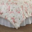Laura Ashley Wisteria 3-Piece Pink Floral Plush Microfiber King Comforter Set