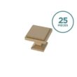 Liberty P37502C-CZ-K2 Classic Square 1-1/9 in. (28 mm) Champagne Bronze Cabinet Knob (25-Pack)