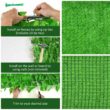 WELLFOR NP-HPY-10486-4 4-Piece 118 in. L x 39 in. W Polyester Garden Fence in Light Green