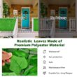 WELLFOR NP-HPY-10486-4 4-Piece 118 in. L x 39 in. W Polyester Garden Fence in Light Green