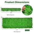 WELLFOR NP-HPY-10486-4 4-Piece 118 in. L x 39 in. W Polyester Garden Fence in Light Green