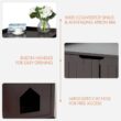 ANGELES HOME M65-8HW619CF 29.5 in. x 21 in. MDF Cat Litter Box ANGELES HOME M65-8HW619CF 29.5 in. x 21 in. MDF Cat Litter Box