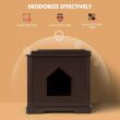 ANGELES HOME M65-8HW619CF 29.5 in. x 21 in. MDF Cat Litter Box ANGELES HOME M65-8HW619CF 29.5 in. x 21 in. MDF Cat Litter Box