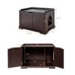 ANGELES HOME M65-8HW619CF 29.5 in. x 21 in. MDF Cat Litter Box ANGELES HOME M65-8HW619CF 29.5 in. x 21 in. MDF Cat Litter Box