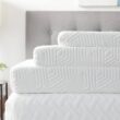 Lucid Comfort Collection 4 in. Queen Gel Memory Foam Mattress Topper with Breathable Cover