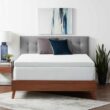 Lucid Comfort Collection 4 in. Queen Gel Memory Foam Mattress Topper with Breathable Cover