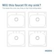 MOEN Essie Single-Handle Pre-Rinse Spring Pulldown Sprayer Kitchen Faucet with Power Clean in Matte Black MOEN Essie Single-Handle Pre-Rinse Spring Pulldown Sprayer Kitchen Faucet with Power Clean in Matte Black