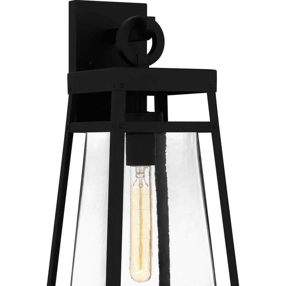 Quoizel Godfrey 1-Light Matte Black Outdoor Wall Lantern Sconce Quoizel Godfrey 1-Light Matte Black Outdoor Wall Lantern Sconce - Image 6
