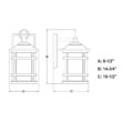 VAXCEL Southport Rust Proof 1 Light Black Coastal Outdoor Wall Lantern Clear Glass VAXCEL Southport Rust Proof 1 Light Black Coastal Outdoor Wall Lantern Clear Glass