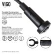 VIGO Edison Single Handle Pull-Down Sprayer Kitchen Faucet Set with Soap Dispenser in Matte Black VIGO Edison Single Handle Pull-Down Sprayer Kitchen Faucet Set with Soap Dispenser in Matte Black
