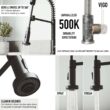 VIGO Edison Single Handle Pull-Down Sprayer Kitchen Faucet Set with Soap Dispenser in Matte Black VIGO Edison Single Handle Pull-Down Sprayer Kitchen Faucet Set with Soap Dispenser in Matte Black