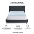 BODIPEDIC AeroFusion 2 in. King Gel-Infused Memory Foam Mattress Topper