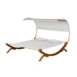 Leisure Season Sunbed with Canopy