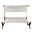 Leisure Season Sunbed with Canopy