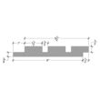 Timeline 00982 Timeline Wood 7/8 in. x 6 in. x 72 in. 12 sq. ft. Fluted Unfinished Oak Square Slat Wood Wall Panels (4-Pack)