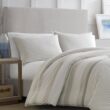 Nautica Saybrook 3-Piece Beige Striped Cotton King Comforter Set