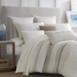 Nautica Saybrook 3-Piece Beige Striped Cotton King Comforter Set