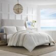 Nautica Saybrook 3-Piece Beige Striped Cotton King Comforter Set