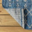 JONATHAN Y Ourika Navy/Light Gray 9 ft. x 12 ft. Moroccan Geometric Textured Weave Indoor/Outdoor Area Rug
