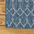 JONATHAN Y Ourika Navy/Light Gray 9 ft. x 12 ft. Moroccan Geometric Textured Weave Indoor/Outdoor Area Rug