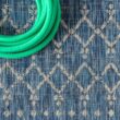 JONATHAN Y Ourika Navy/Light Gray 9 ft. x 12 ft. Moroccan Geometric Textured Weave Indoor/Outdoor Area Rug