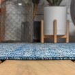 JONATHAN Y Ourika Navy/Light Gray 9 ft. x 12 ft. Moroccan Geometric Textured Weave Indoor/Outdoor Area Rug