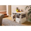 New Age Pet EHDBC15-04L Homestead ECOFLEX Antique White Sliding Barn Door Dog Crate Large New Age Pet EHDBC15-04L Homestead ECOFLEX Antique White Sliding Barn Door Dog Crate Large