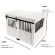 New Age Pet EHDBC15-04L Homestead ECOFLEX Antique White Sliding Barn Door Dog Crate Large New Age Pet EHDBC15-04L Homestead ECOFLEX Antique White Sliding Barn Door Dog Crate Large