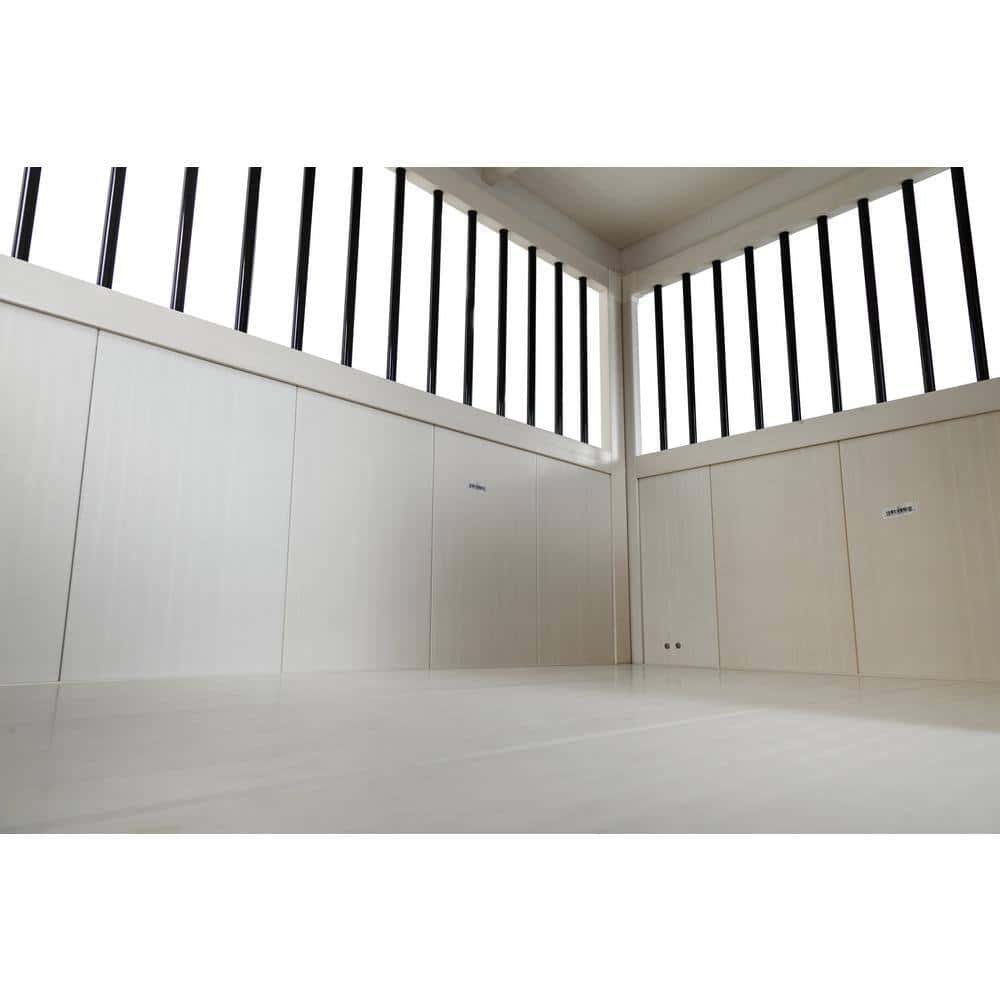 New Age Pet EHDBC15-04XL Homestead ECOFLEX Antique White Sliding Barn Door Dog Crate Extra Large New Age Pet EHDBC15-04XL Homestead ECOFLEX Antique White Sliding Barn Door Dog Crate Extra Large - Image 7