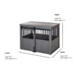 New Age Pet EHDBC15-05XL Homestead ECOFLEX Grey Sliding Barn Door Dog Crate Extra Large New Age Pet EHDBC15-05XL Homestead ECOFLEX Grey Sliding Barn Door Dog Crate Extra Large